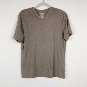 Banana Republic // Brown Fitted V-neck Tee